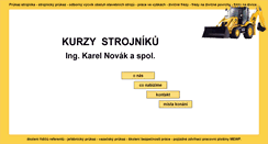 Desktop Screenshot of kurzy-strojniku.cz