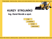 Tablet Screenshot of kurzy-strojniku.cz